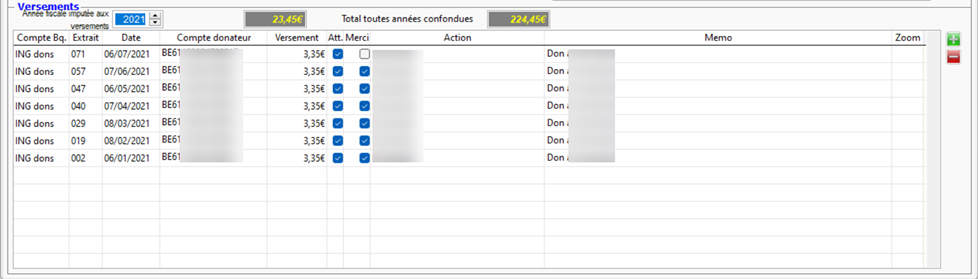 Versements Infodons